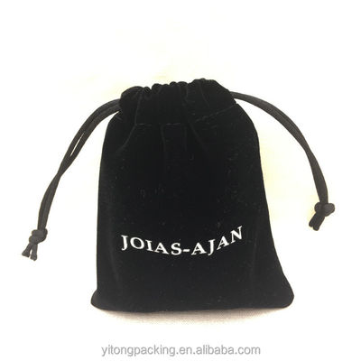 qualité  Recyclable Custom Black Velvet Jewelry Bag For Packaging usine