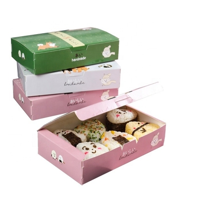 Recyclable Customized Food Grade Cardboard Paper Packaging Box For Sushi