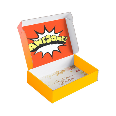 Recycled Materials Custom E Logo Eco Flute Corrugated Cardboard Shipping Mailer Large Paper Packaging Box