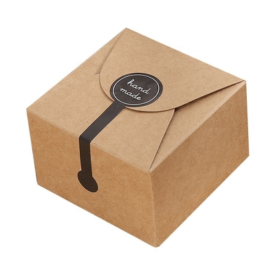 Recyclable Custom Pure Color Pastry Cake Cookie Paper Box For Home Party Celebration Gift